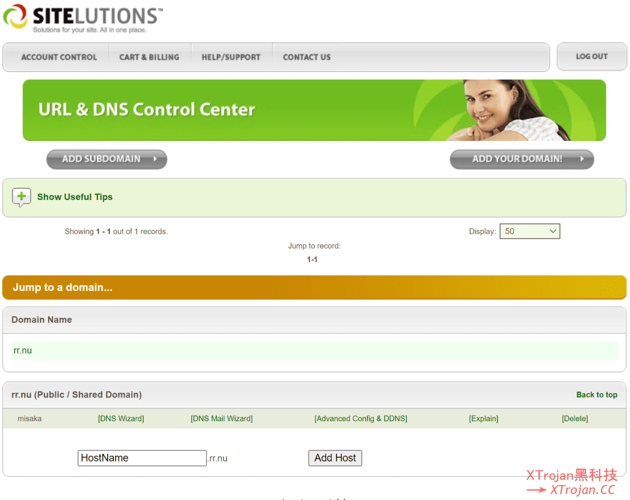 在 Sitelutions 注册二级免费域名，并将 DNS 修改到 he.net 托管的图文教程- Xulala