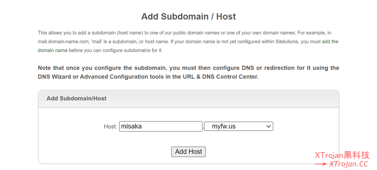在 Sitelutions 注册二级免费域名，并将 DNS 修改到 he.net 托管的图文教程- Xulala