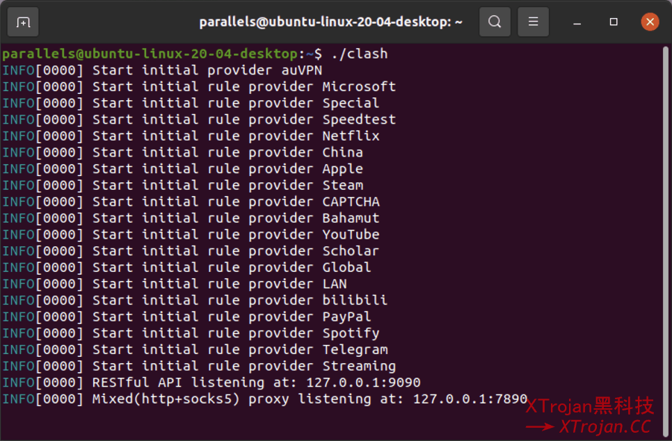 Clash for Ubuntu Desktop 代理使用教程- Xulala