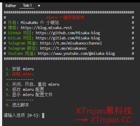 使用一键脚本部署mieru节点教程- Xulala