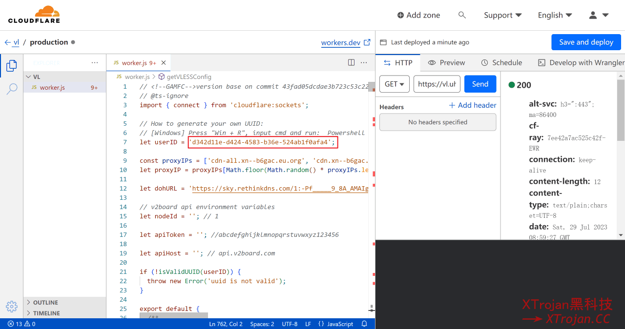 在Cloudflare Workers上部署VLESS节点的图文教程- Xulala
