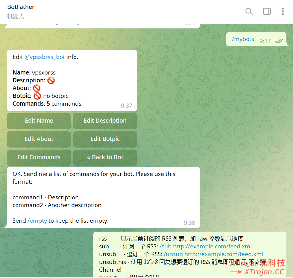 使用rssbot创建电报RSS订阅机器人，并添加到Telegram频道或群组- Xulala
