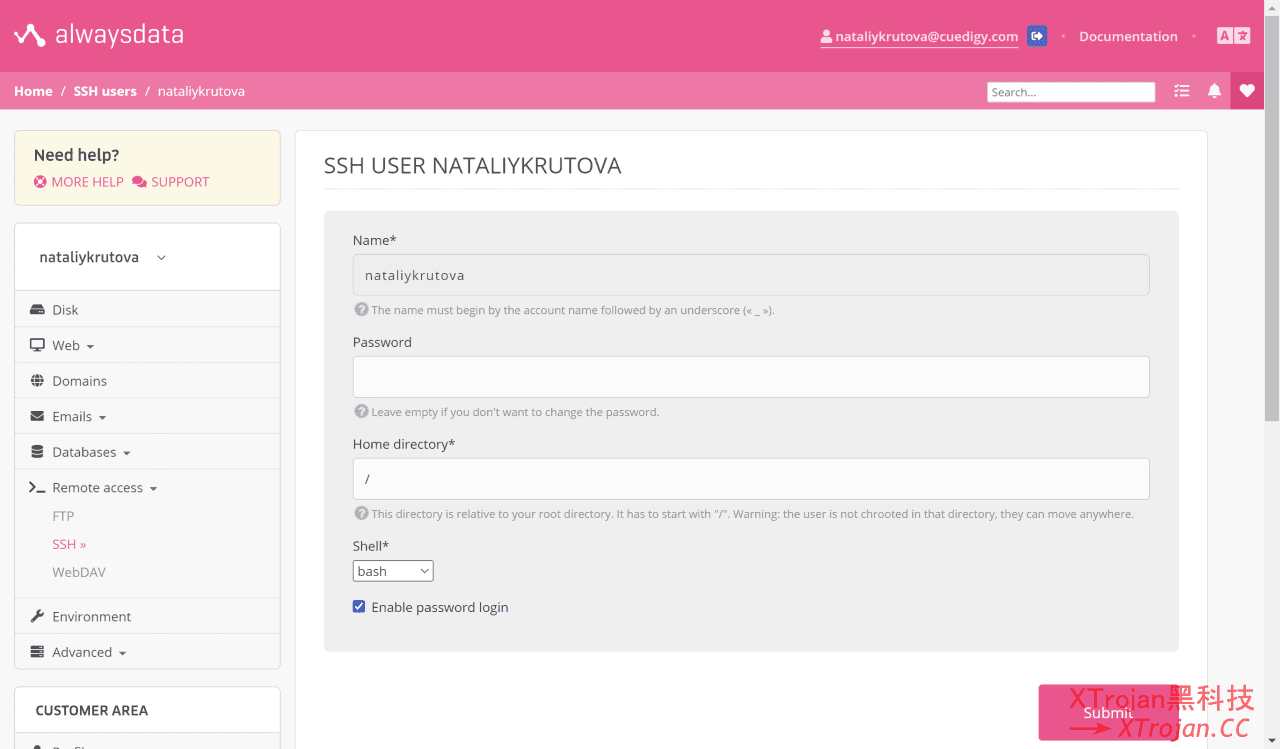 Alwaysdata 搭建 xray 节点教程- Xulala