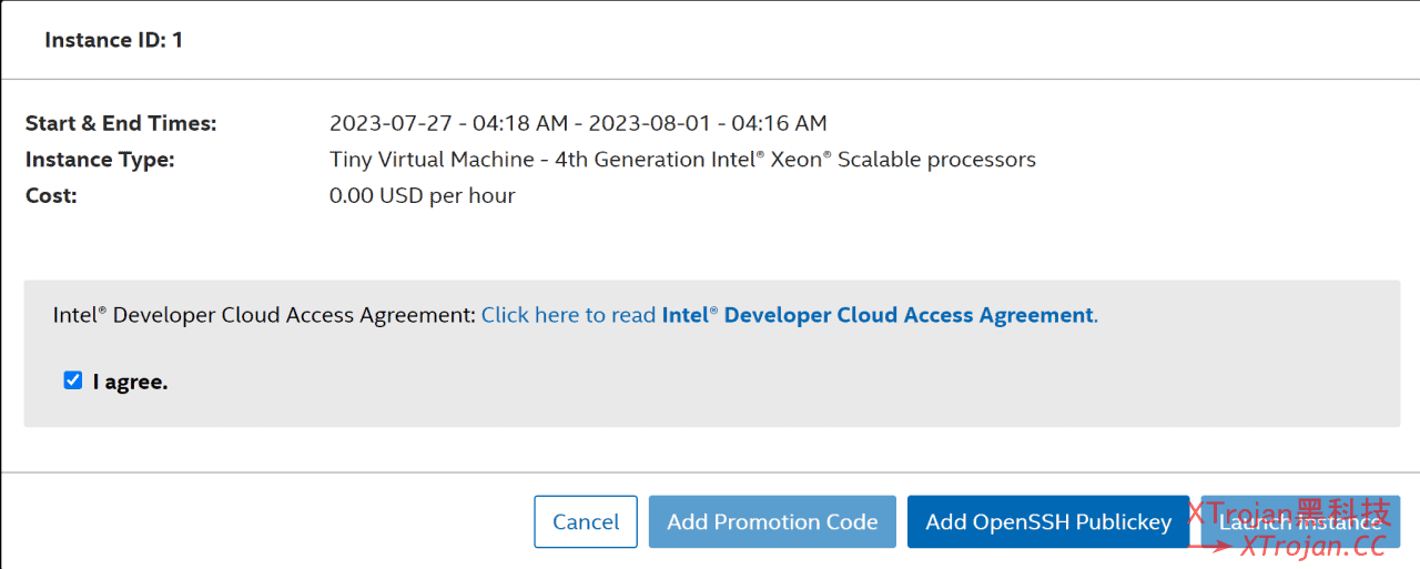 白嫖 Intel Developer Cloud 的 VPS- Xulala